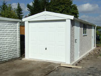 apex garage with pvc front 